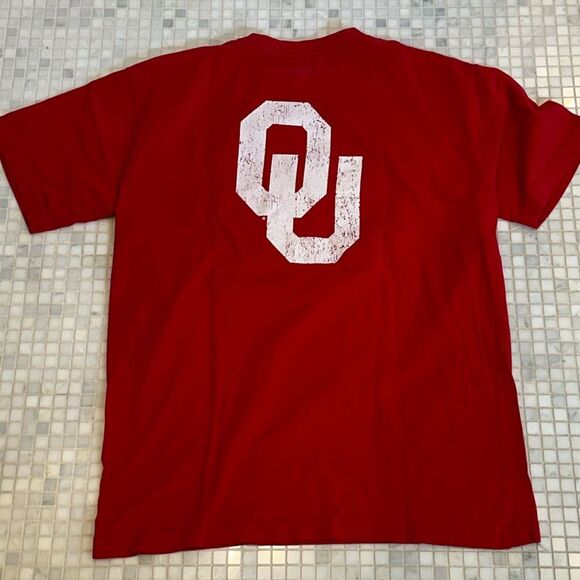 OU Oklahoma Sooner Large Cotton T-Shirt - Picture 3 of 6
